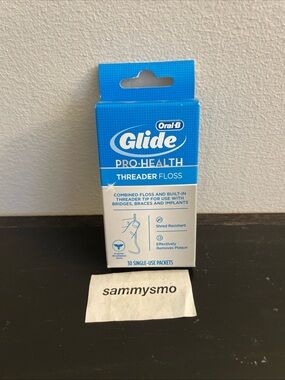 Oral-B Glide Pro-Health Threader Floss 30 Single Use Packets Original